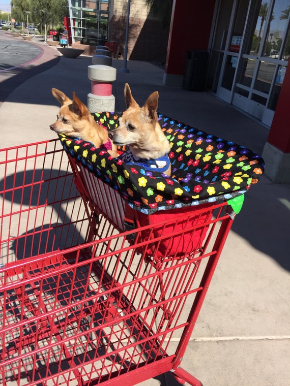 dog shopping cart
