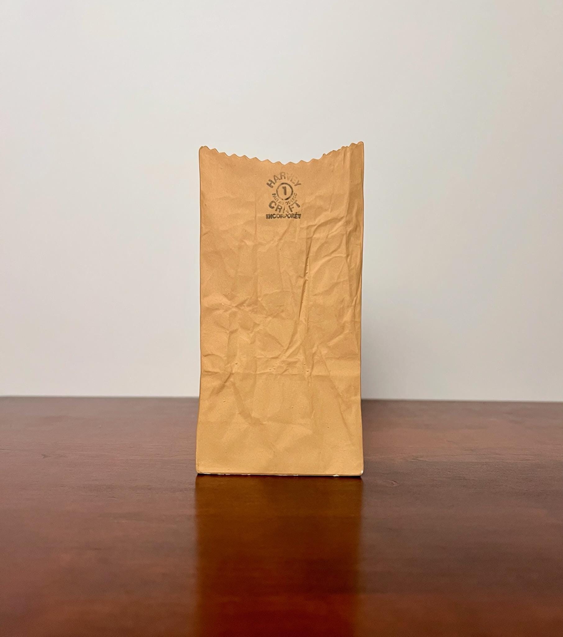 Harvey Craft Paper Bag Vase - Etsy