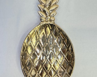 Vintage Solid Brass Pineapple Small Tray