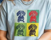→ View on Etsy: Dachshund Pop Art Shirt | Funny Wiener Dog Tee | Dog Mom Gift | Comfort Colors Dachshund Pop Art Shirt | Funny Wiener Dog Tee | Dog Mom Gift | Comfort Colors