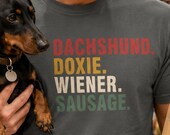 → View on Etsy: Dachshund T-Shirt | Funny Wiener Doxie Sausage Dog shirt | Dog Lover Gift Dachshund T-Shirt | Funny Wiener Doxie Sausage Dog shirt | Dog Lover Gift
