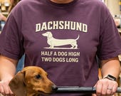 → View on Etsy: Funny Dachshund Shirt | Doxie Lover Dad Gift | Half a Dog High Two Dogs Long Tee | Wiener Dog T Shirt Funny Dachshund Shirt | Doxie Lover Dad Gift | Half a Dog High Two Dogs Long Tee | Wiener Dog T Shirt