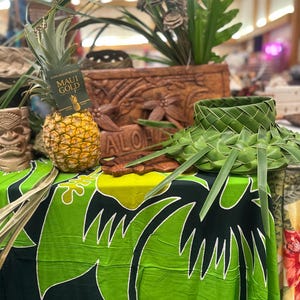 Tropical earthy rustic Aloha wooden sign