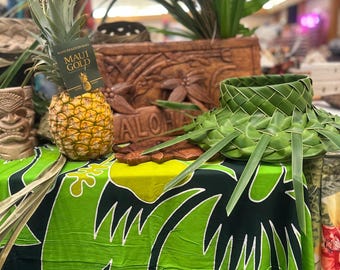 Tropical earthy rustic Aloha wooden sign