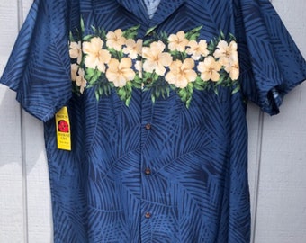 Authentic Hawaiian Shirt Mens Aloha Shirt Flamingos Shirt Cotton Shirt ...