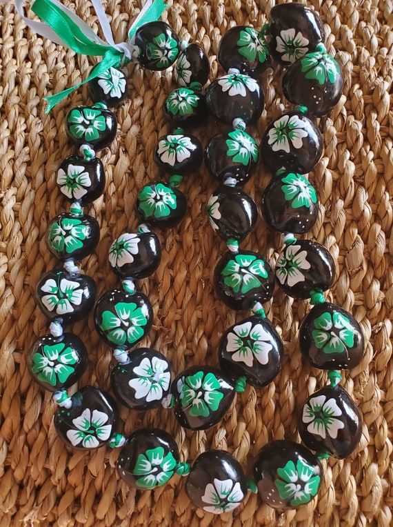 Handmade Kukui Nut Lei: Hawaiian Luau Party Necklace - Etsy