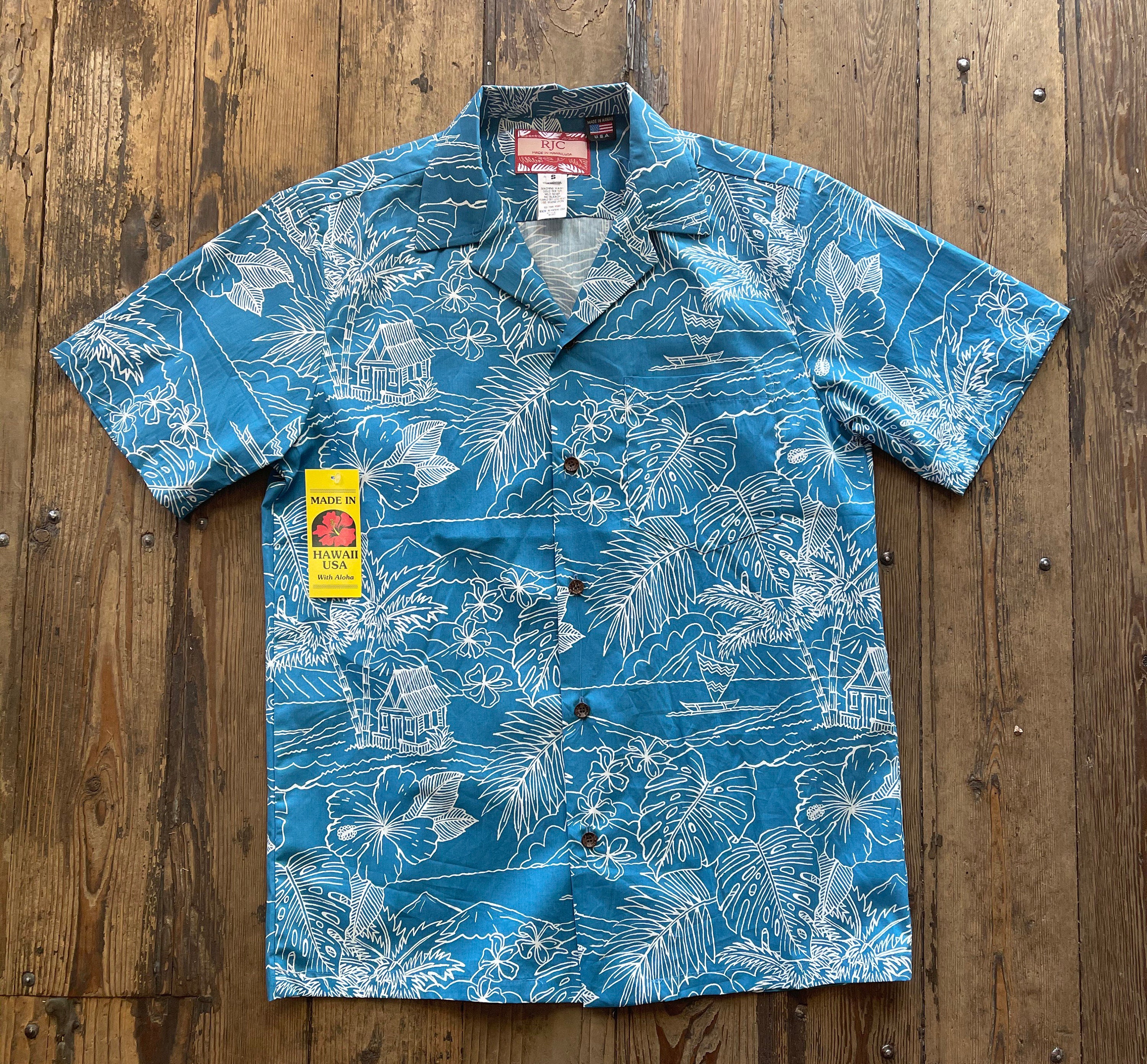 Authentic Hawaiian shirt mens aloha shirt sunset shirt Etsy