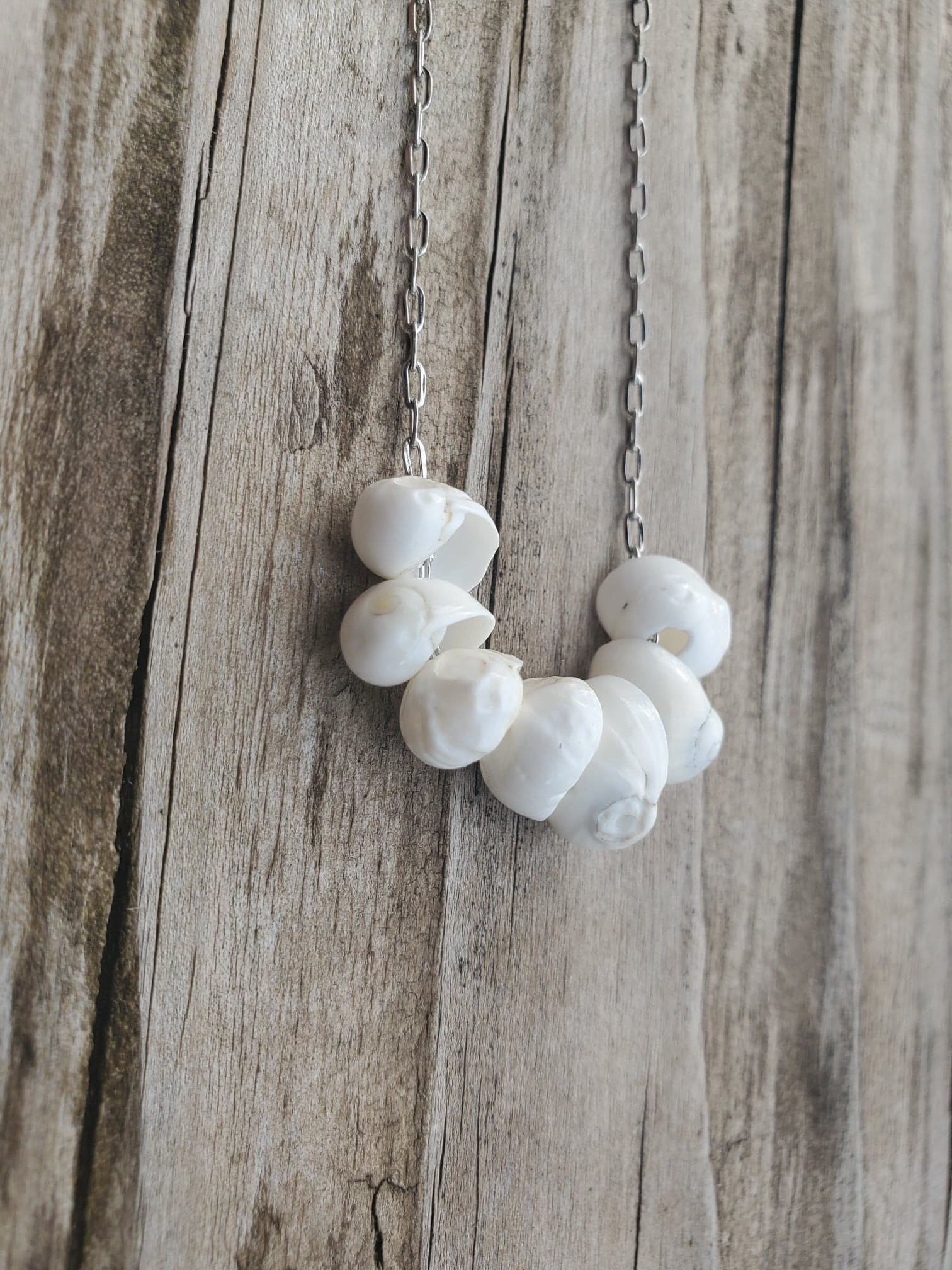 Genuine Seashell Necklace: Dainty Puka Shell, Summer Beach 