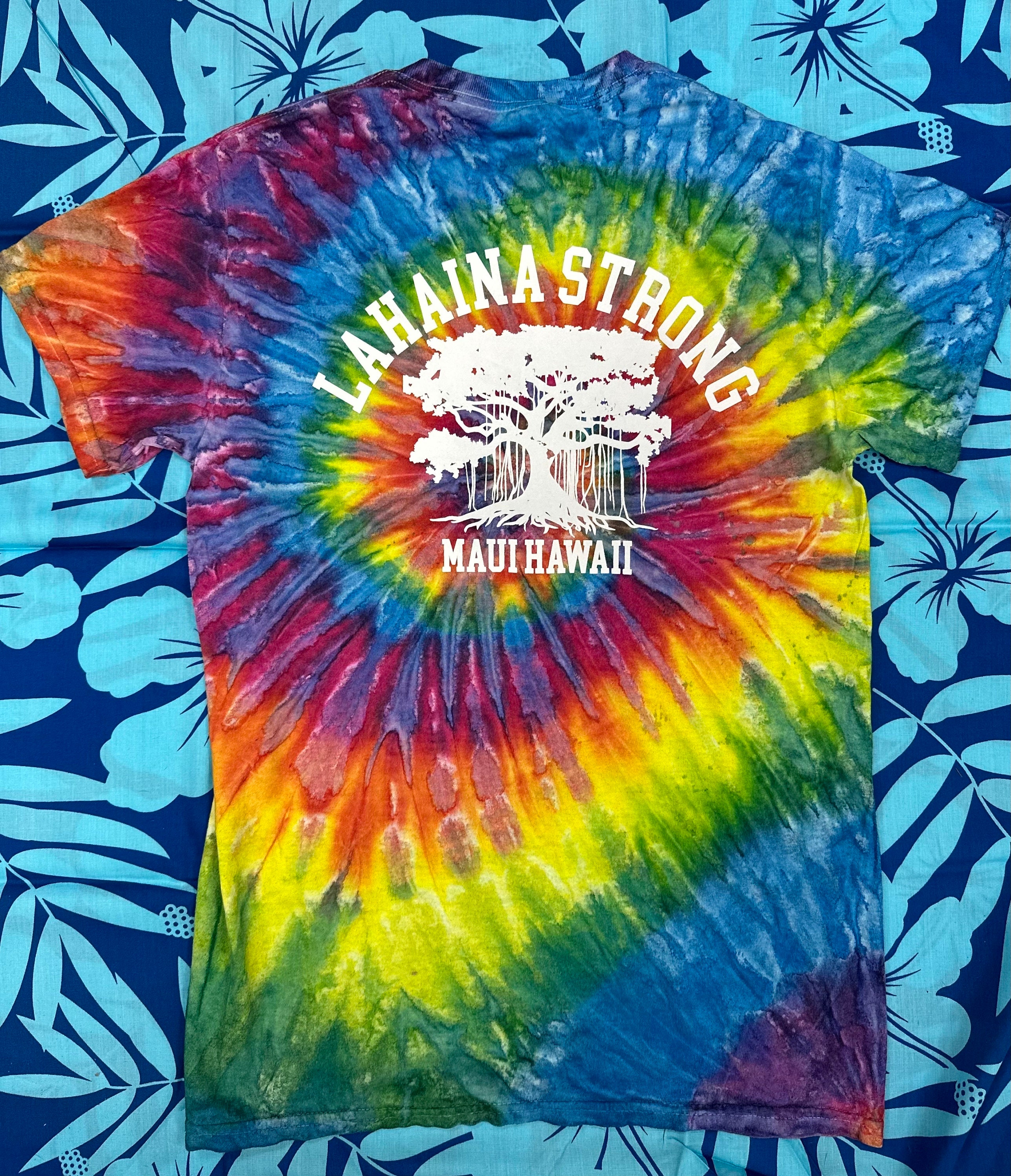 Lahaina Strong Tie-dye T-shirt: Maui Hawaii Banyan Tree - Etsy