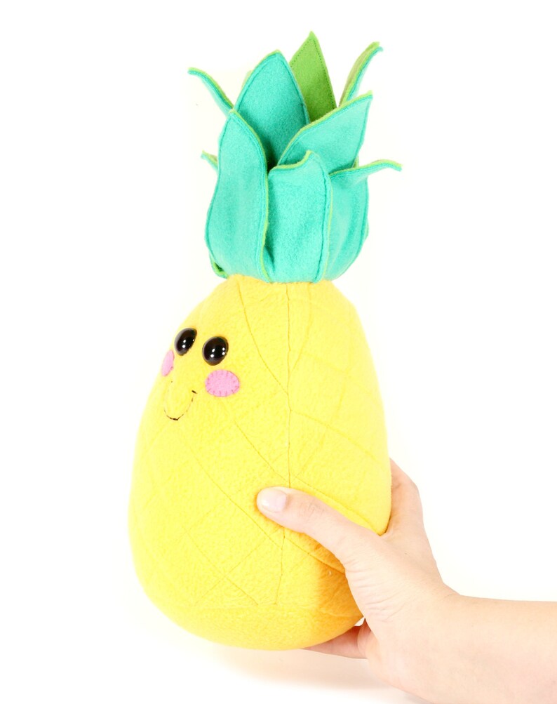 Pineapple Plush Toy Hawaiian Pineapples Cute Kawaii Etsy