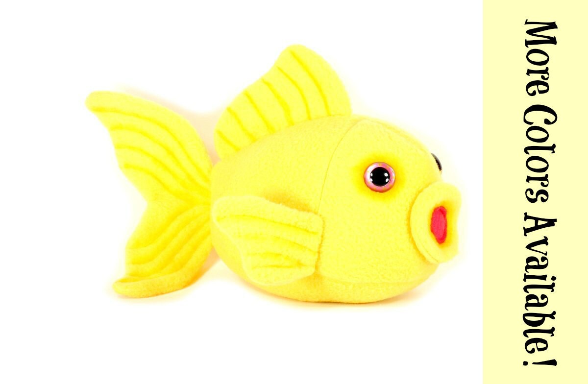 Goldfish Plush Toy Fish Plushie Gold Fish Stuffed Animal | Etsy