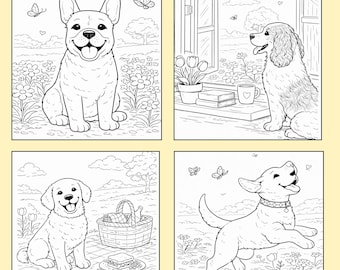 Un livre de coloriage relaxant pour chiens pour tous les âges