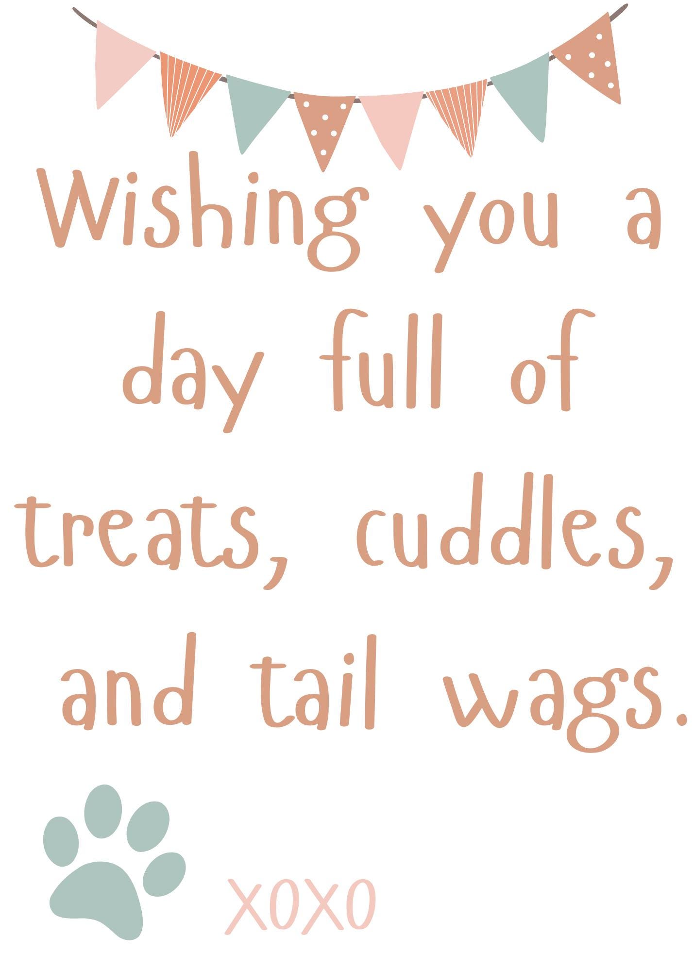 Colorful Printable Dog Birthday Card - Etsy