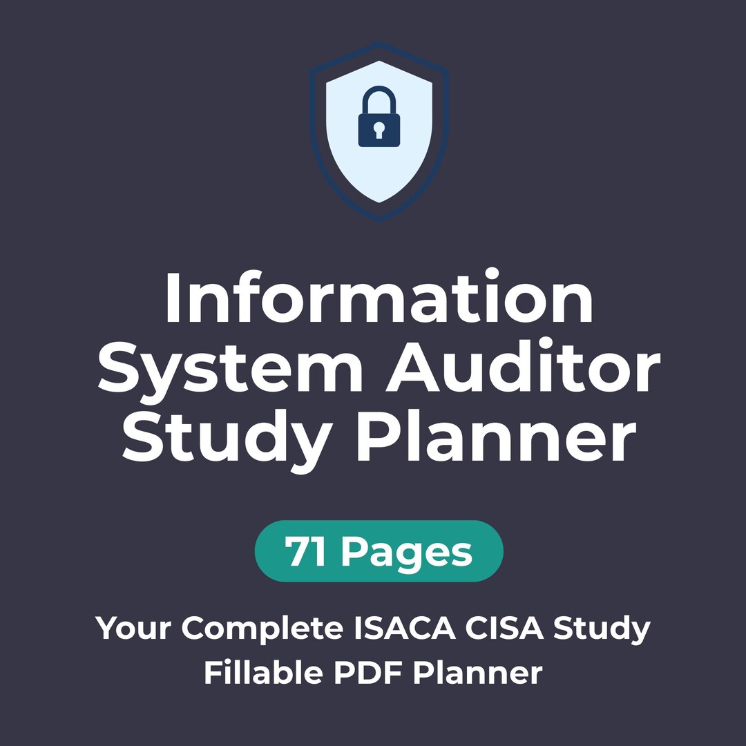 Isaca Study Notes CISA Isaca Certification Study Planner Cisa Information System Auditor ...