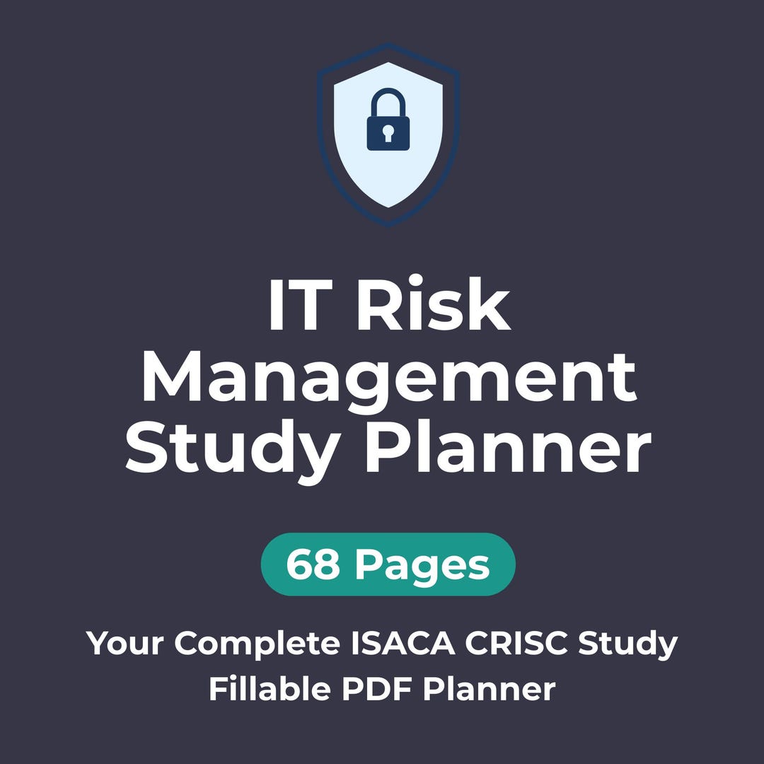 CRISC Isaca It Risk Management Certification Study Planner Crisc Exam ...