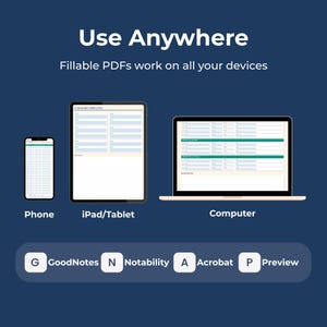 Google Cloud Engineer study planner showing exam overview, study schedule overview, weekly study plan, practice test log, brain dump, exam day checklist, and streak tracker pages in a fillable PDF format. Compatible with all devices (phone, tablet, or computer) and easily accessible via popular apps like Adobe Acrobat, GoodNotes, Notability, or Xodo.