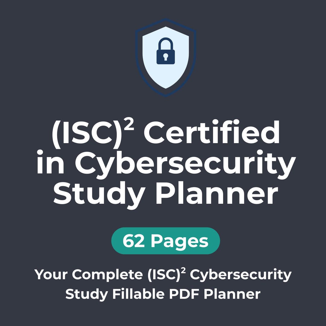 CC (isc)2 Certified in Cybersecurity Study Planner Exam Prep Guide ...