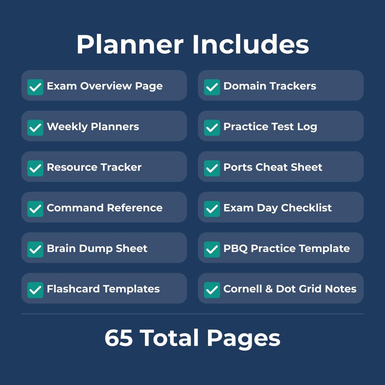 Google Cloud Engineer study planner showing exam overview, study schedule overview, weekly study plan, practice test log, brain dump, exam day checklist, and streak tracker pages in a fillable PDF format. Compatible with all devices (phone, tablet, or computer) and easily accessible via popular apps like Adobe Acrobat, GoodNotes, Notability, or Xodo.