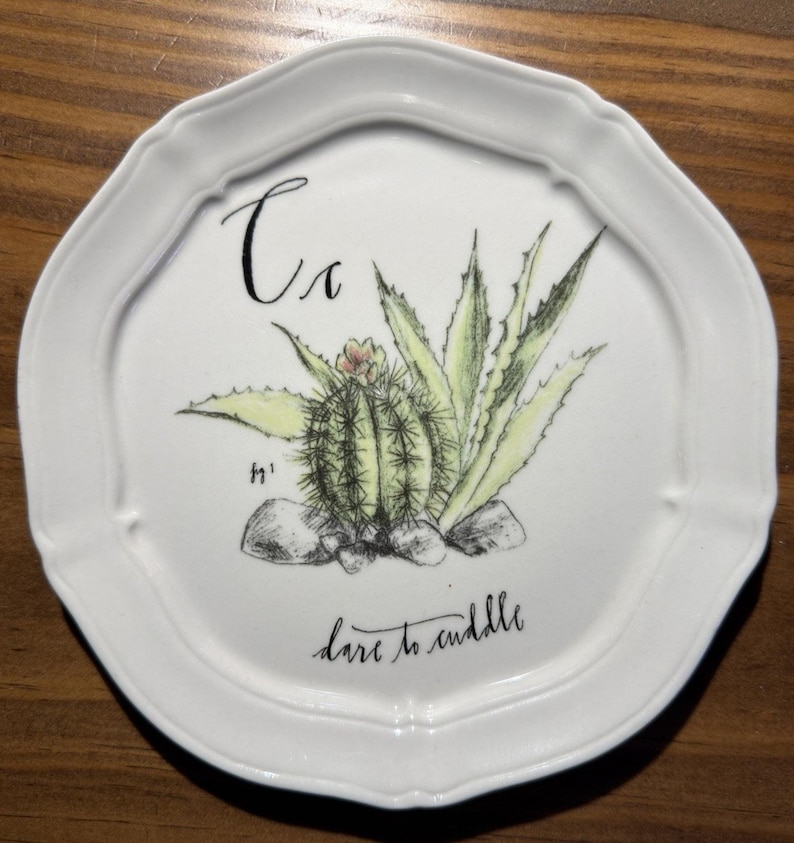 Anthropologie Linea Carta Dina Pyari Plato Canapé 'C' para Cactus Dare To Cuddle imagen 1