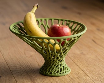 Voronoi Bowl 3D Printed Made in Germany | Modern Geometric Decor