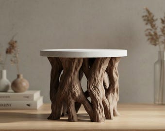 3D-printad växtställ i trä, tillverkad i Tyskland | Rustika uppställningsställ