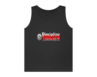 Pain, Discipline & Training for Battle Tank Top | Christian Gym Warfare