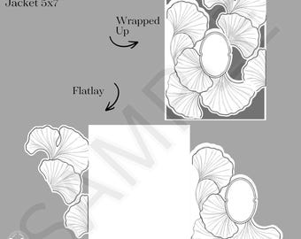 Benutzerdefinierte Ginkgo Blatt Einladung Jacke SVG für Cricut | PrintThen Cut Einladung | Luxus DIY Einladungsvorlage 13x18