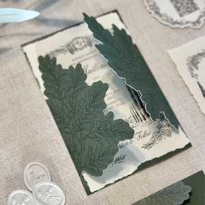 Chaqueta de invitación de boda con diseño de rama de olivo SVG para Cricut / Invitación para imprimir y cortar / Plantilla de invitación italiana de lujo DIY de 5x7, 4.25x6, 4x6