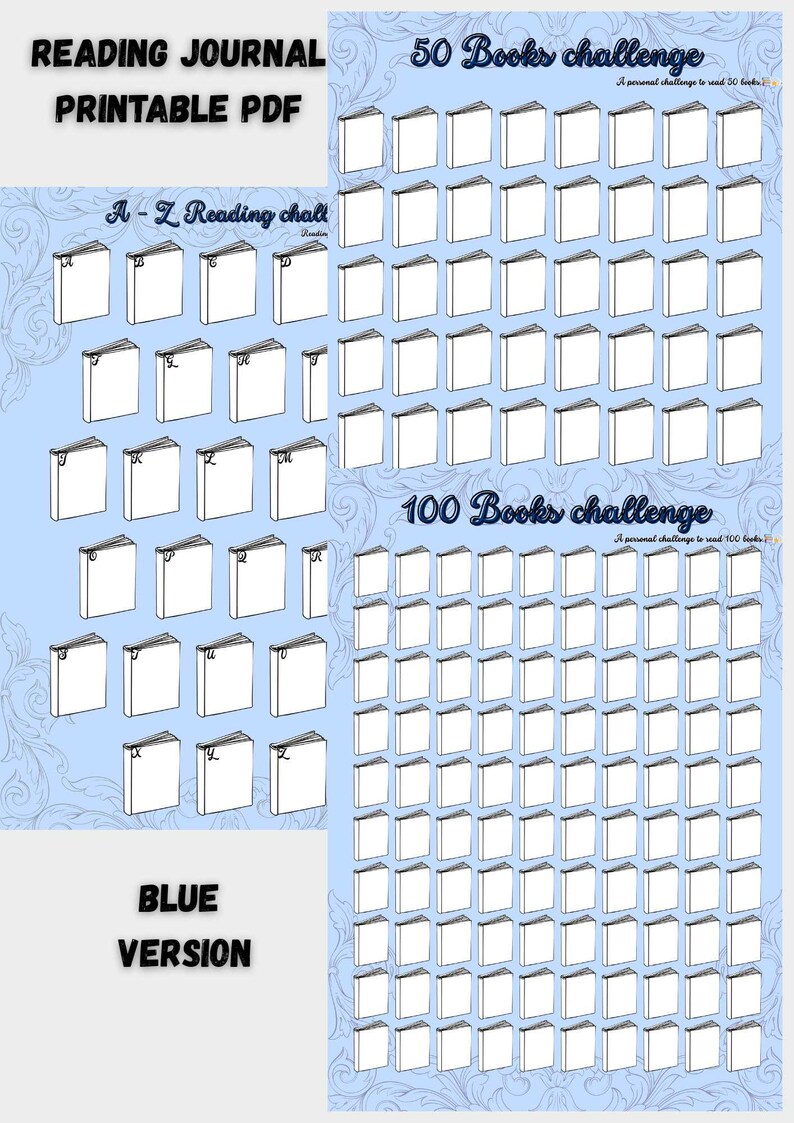 Reading Journal | Book Tracker & Reflection (printable PDF - Etsy