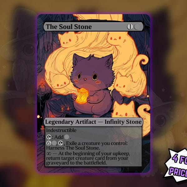 Soul Stone (Cat Version) - Proxy Card - Buy 3 get 1 free!