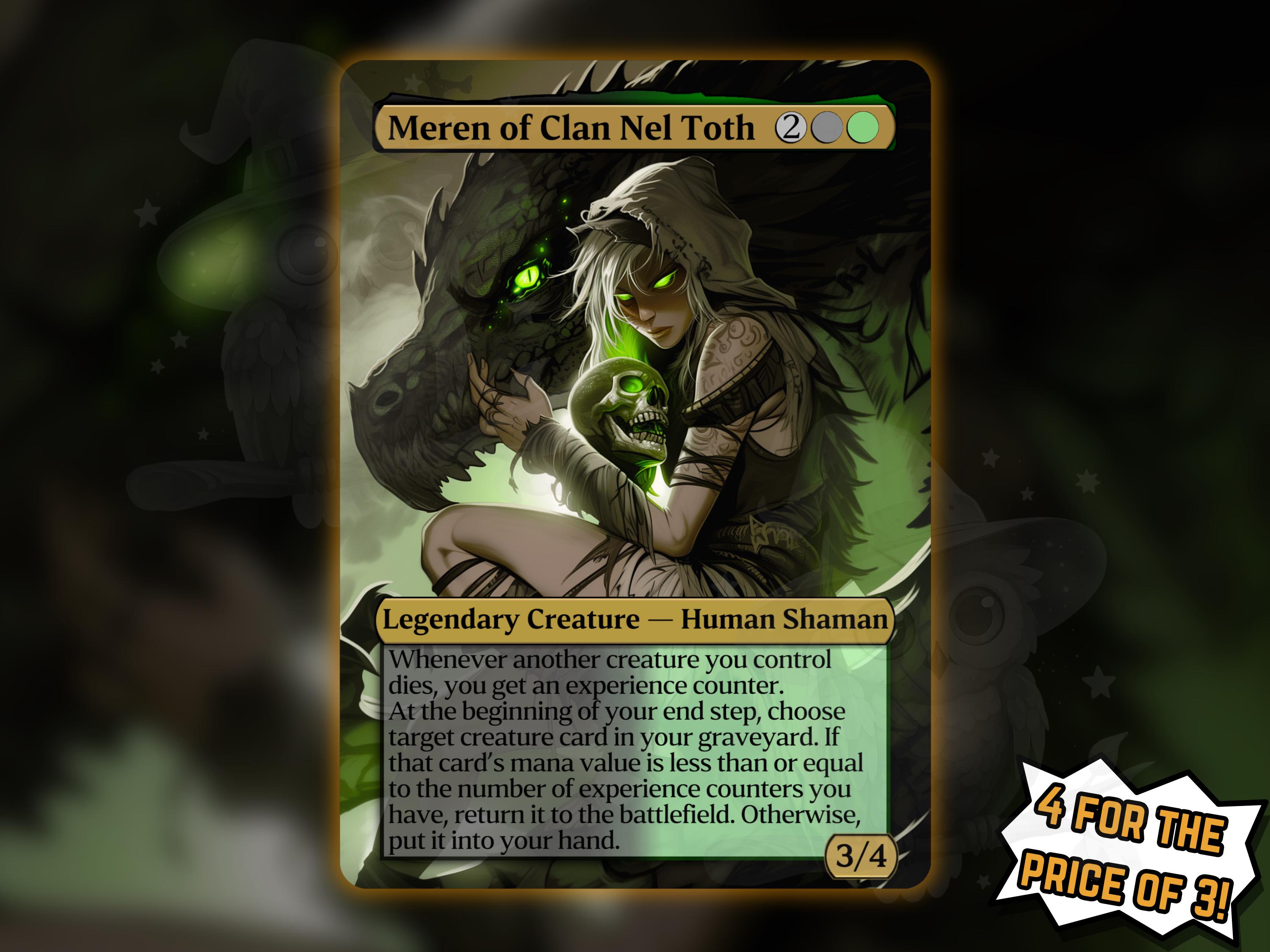 mtg commander meren deck Amazon.com: Meren of Clan Nel Toth - Mystery Booster