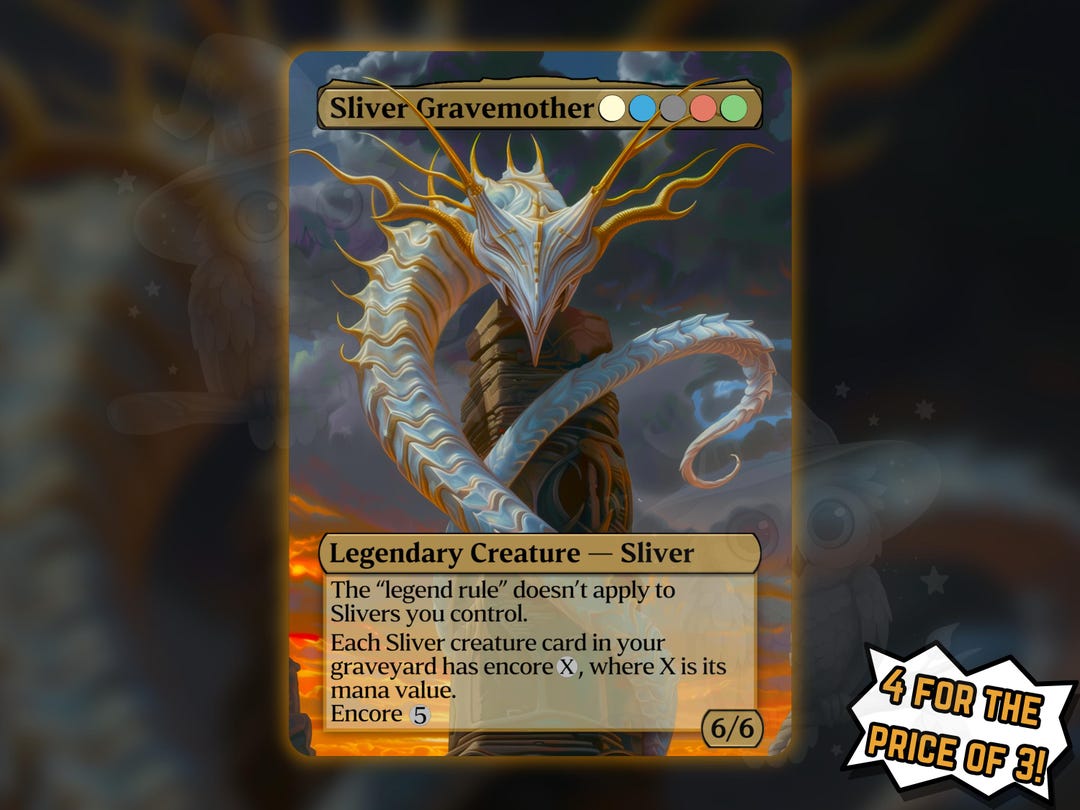 Sliver Gravemother - Proxy Card - Buy 3 Get 1 Free! - Etsy