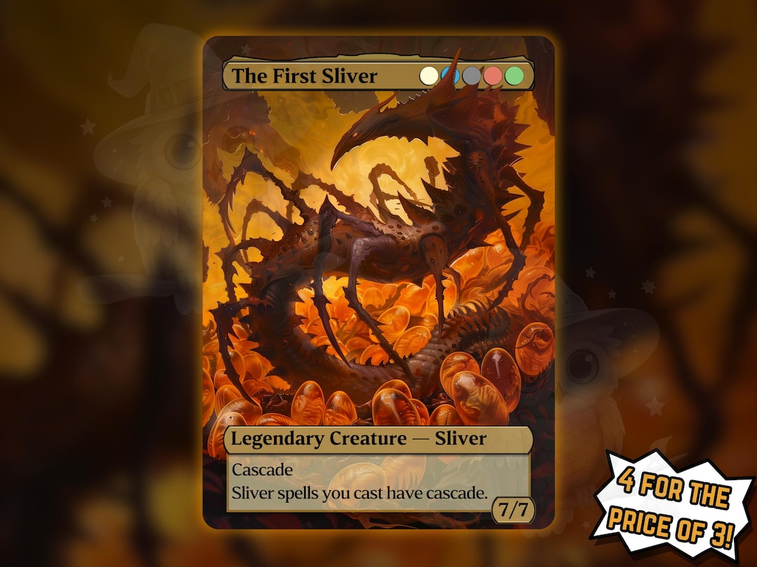 The First Sliver - Proxy Card - Buy 3 Get 1 Free! - Etsy