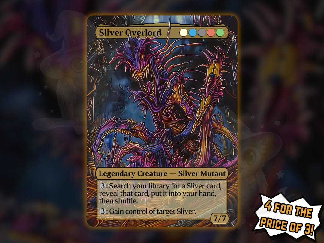 Sliver Overlord - Proxy Card - Buy 3 Get 1 Free! - Etsy