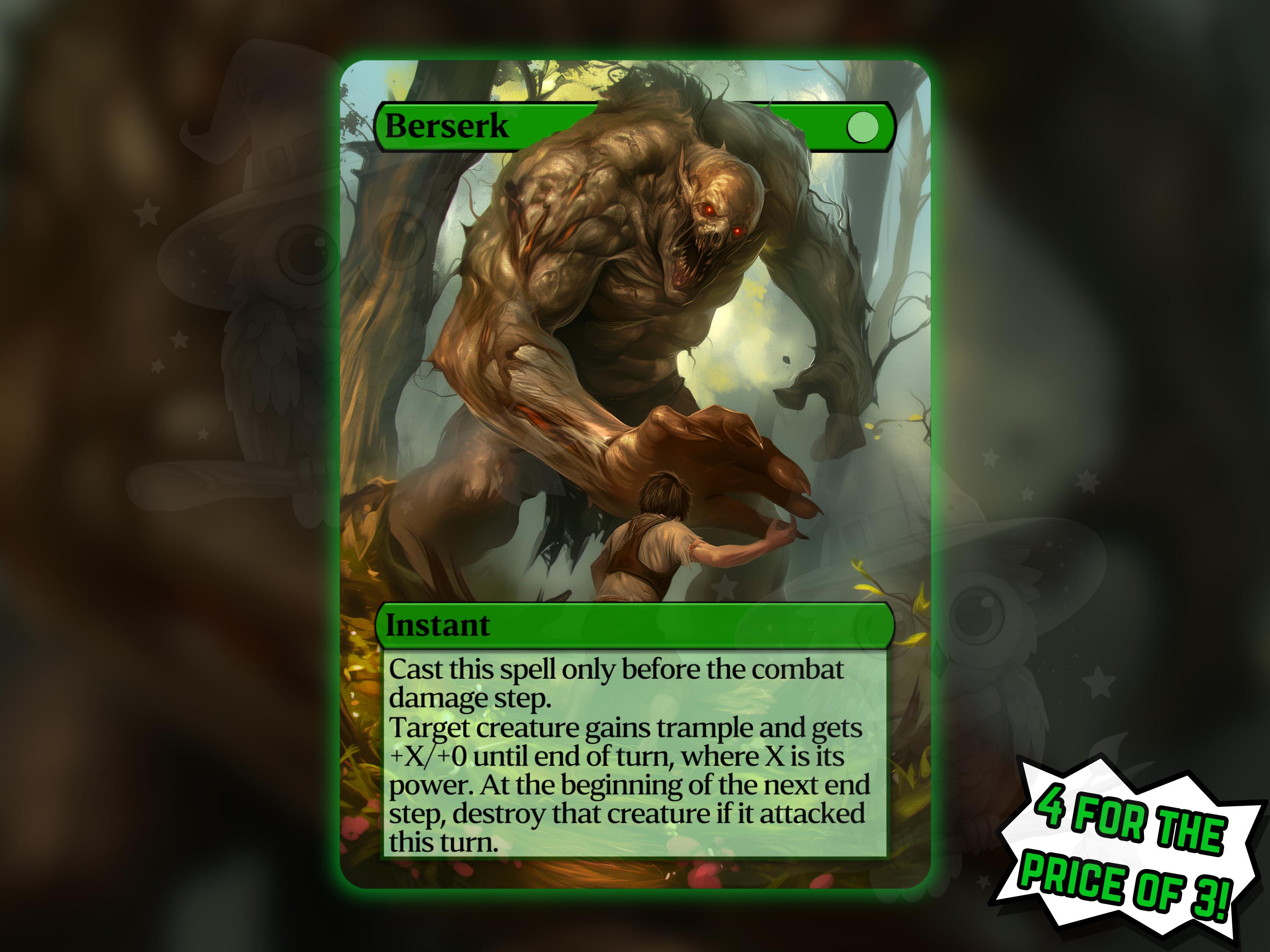 Custom Berserk Magic Card - Etsy