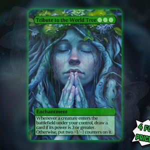Homenaje al Árbol del Mundo - Tarjeta Proxy - ¡Compra 3 y llévate 1 gratis!
