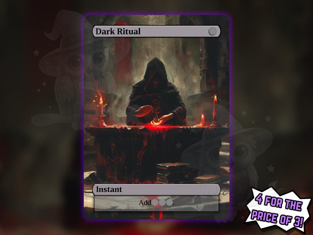 Dark Ritual - Proxy Card - Buy 3 Get 1 Free! - Etsy UK