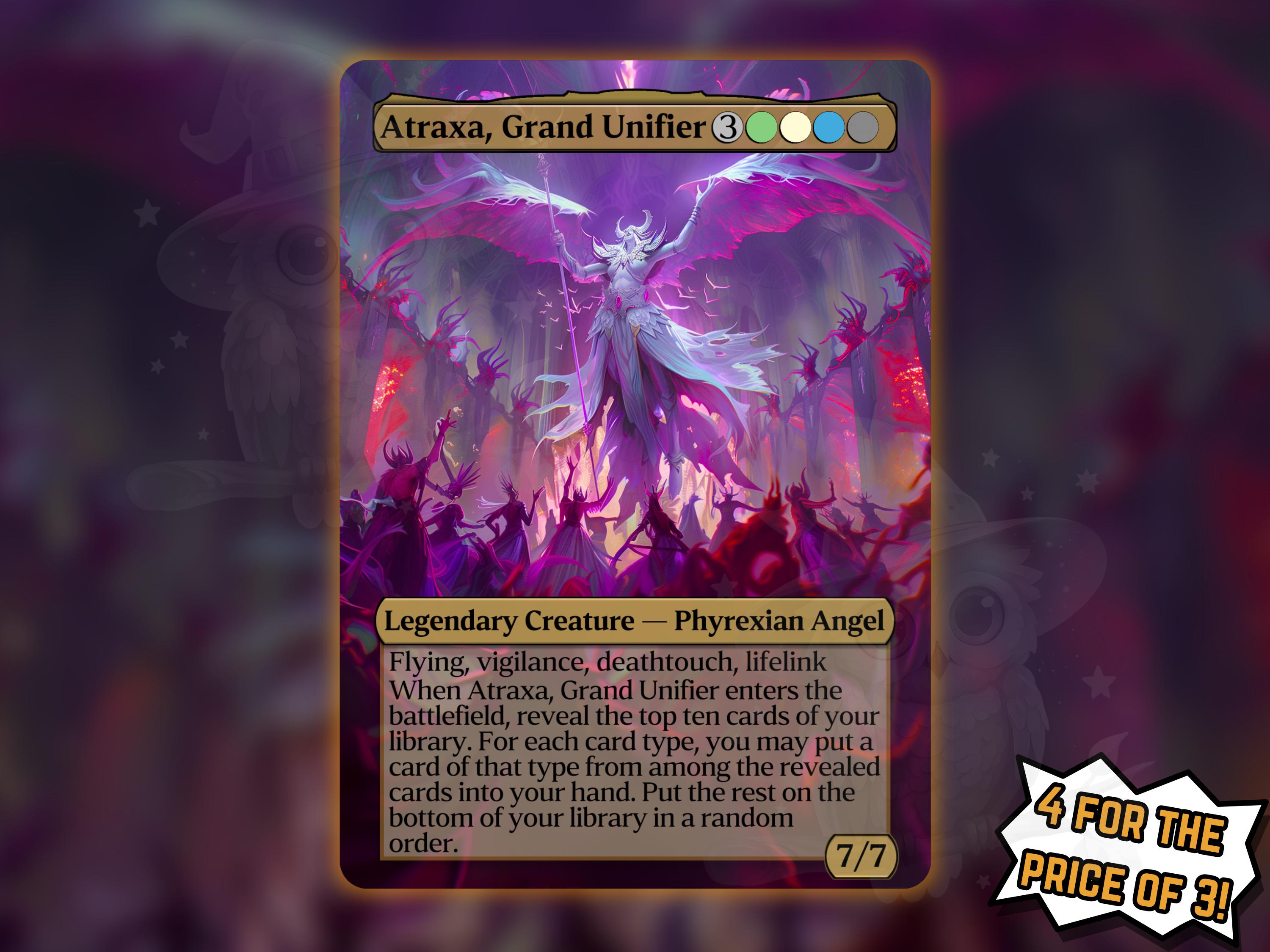 mtg 偉大なる統一者 アトラクサ フルアート 英語版 3枚 偉大なる統一者