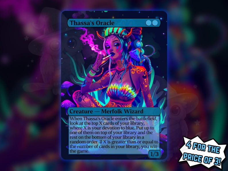 Merfolk Oracle Thassa's Oracle - Proxy Card - Buy 3 Get 1 Free! - Etsy