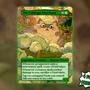 cabbage merchants mtg card Commander Deck EDH Deck The Merchant 100 Magic Cards Custom Deck Avatar: The Last Airbender Green Food Deck What is the difference between Mint Cabbage Merchant - Etsy Canada