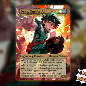 All Might Trading Card - Etsy