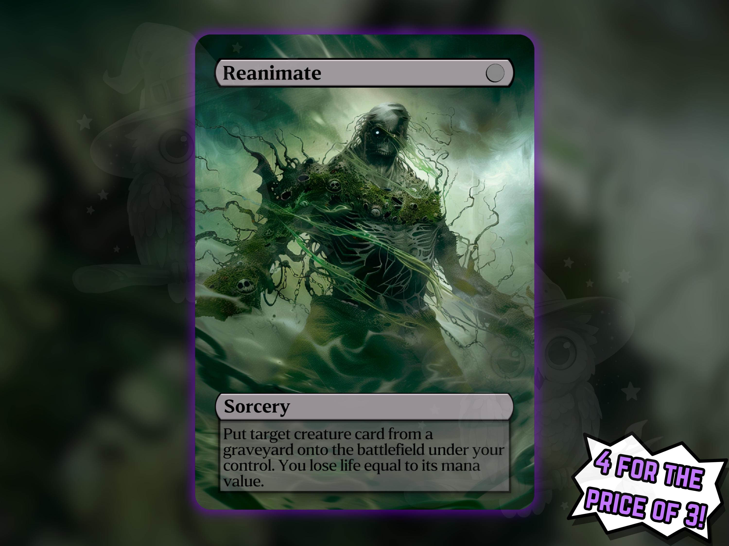 Reanimate Mtg - Etsy Reanimate Mtg - Etsy