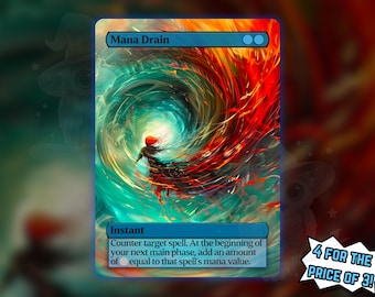 Mana Drain - Proxy Karte - Kaufe 3 und erhalte eine gratis!