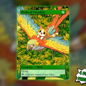 Aves del Paraíso (Versión Felina) - Tarjeta Proxy - ¡Compra 3 y llévate 1 gratis!