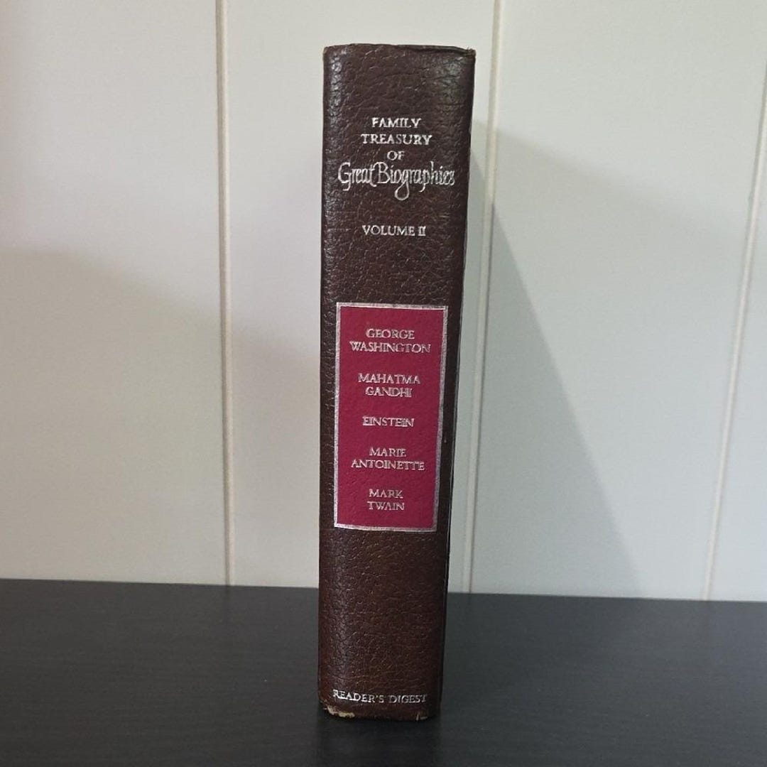 Vintage 70's Reader's Digest Family Treasury of Great Biographies First ...
