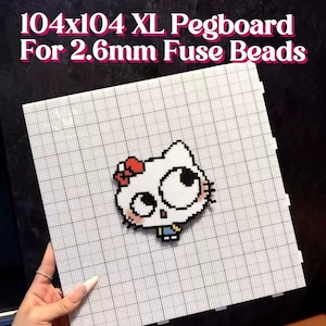 Extra Large 2.6mm Grided Pegboard 104x104 | Perler Beads Tools Board