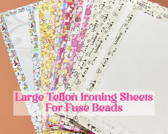 20x30cm Reuseable Perler Beads Teflon Ironing Sheets Baking Mat Large