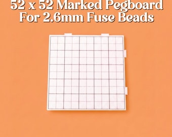 2.6mm Grided Pegboard 52x52 | Perler Beads Tools Fuse Bead Board