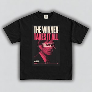 Het T-shirt "The Winner Takes It All" | Grafisch T-shirt geïnspireerd op Better Call Saul | ABBA-posterstijl