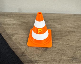 Hoist the Cone Pittsburgh Baseball Desk Decor | Mini Traffic Cone | Pirates Inspired Fan Gift